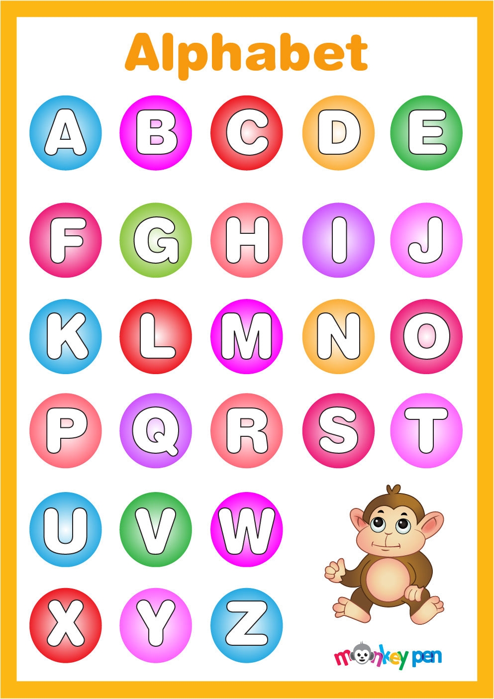 Alphabet Chart Printable Pdf