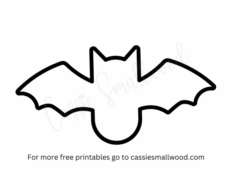 Free Printable Bat Templates Small Medium And Large Cassie Smallwood