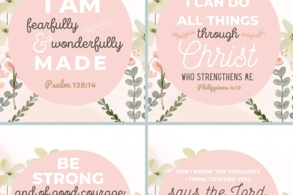 Free Printable Bible Verses For Encouragement The Girl Creative