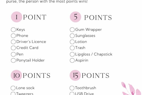 Free Printable Bridal Shower Games Favorite Printables