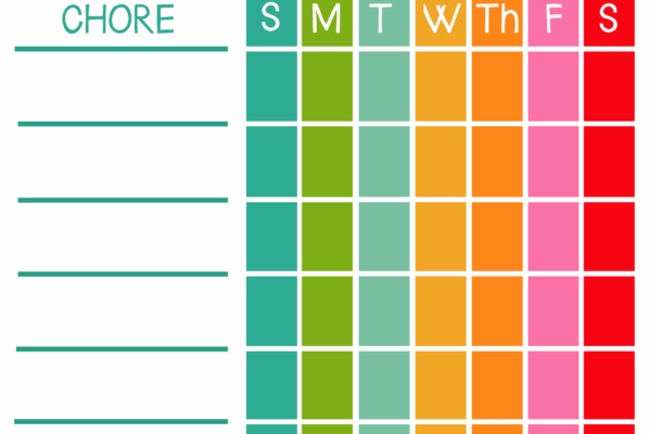 Free Printable Chore Charts For Kids Viva Veltoro