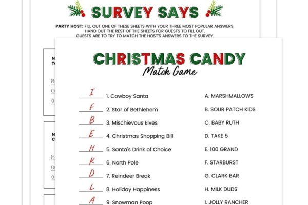 FREE Printable Christmas Games 4 FREEBIES Lil Luna