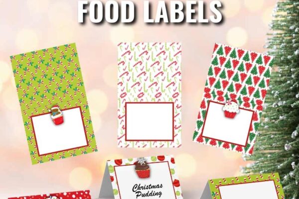 Free Printable Christmas Party Food Labels For The Buffet Table