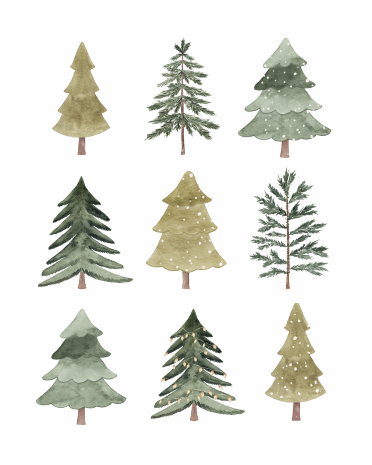 Free Printable Christmas Tree Art Clean And Scentsible
