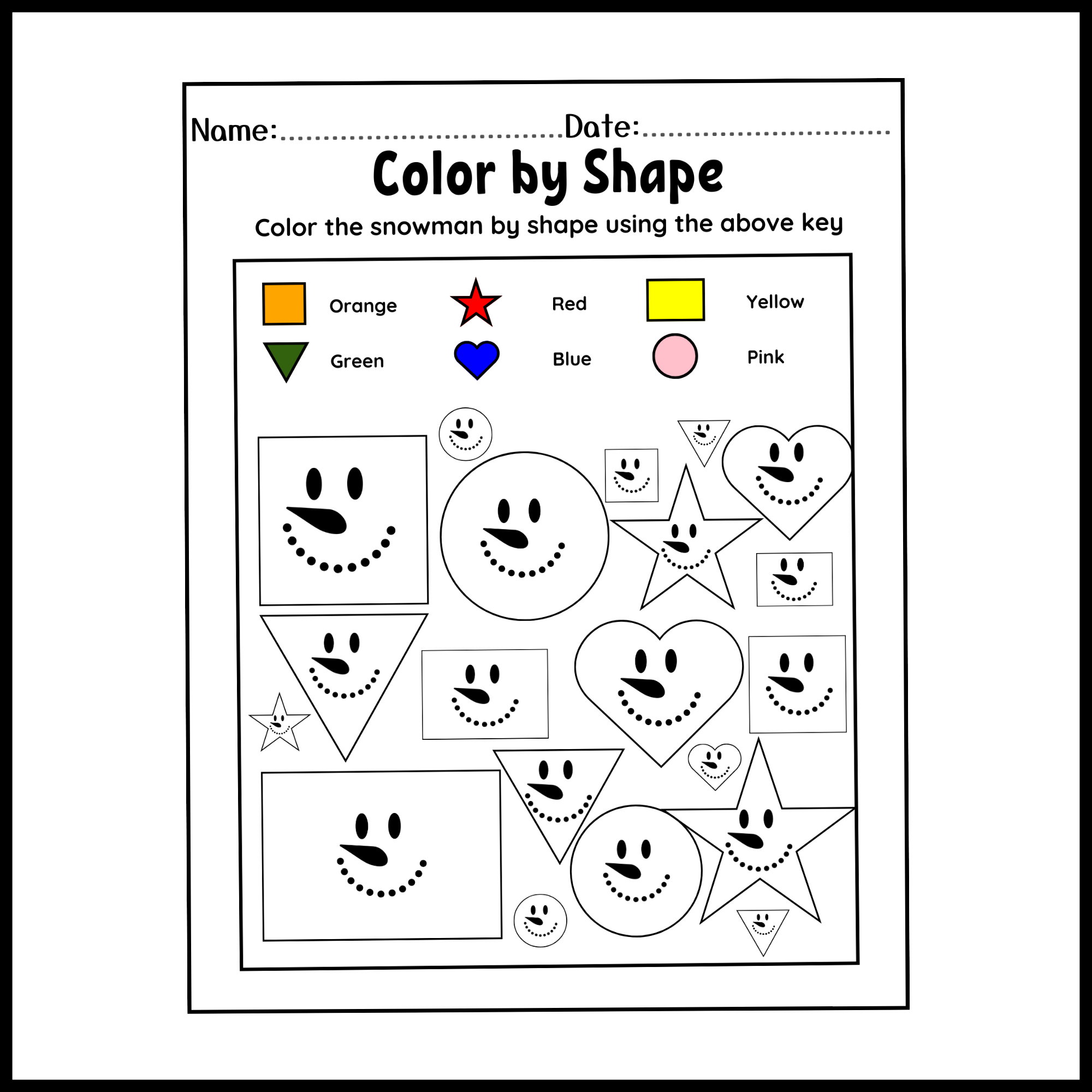 Free Printable Winter Worksheets For Kindergarten