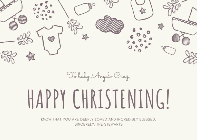 Free Printable Customizable Baptism Card Templates Canva