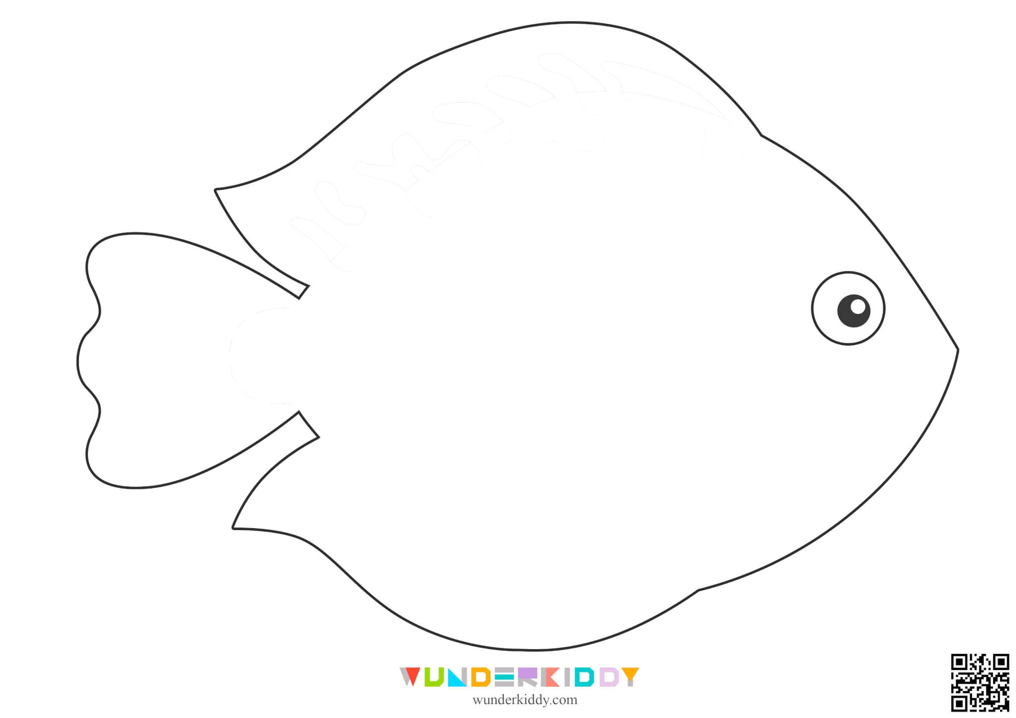 Free Printable Fish Outline Template Pages For Paper Crafts Worksheets Library