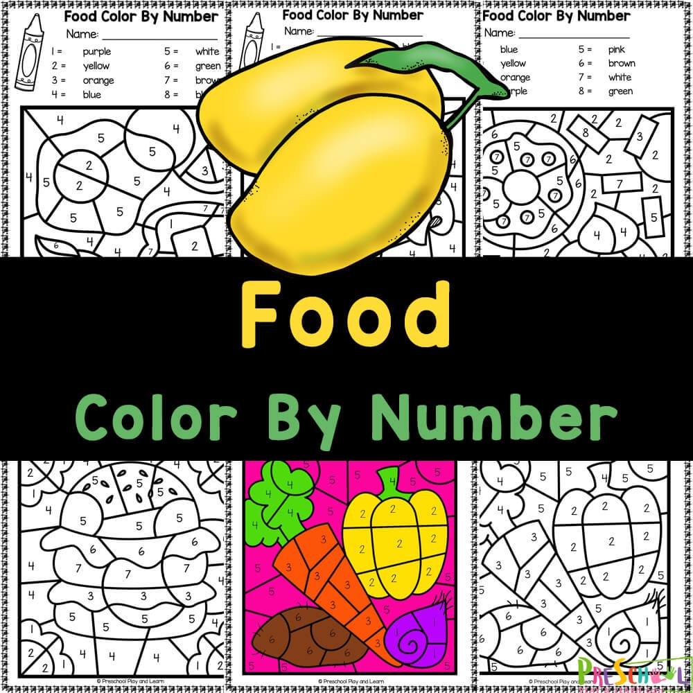 Free Printable Food Pictures To Color