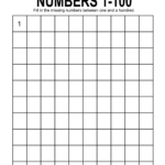 Free Printable Hundreds Charts Numbers 1 To 100 DIY Projects Worksheets Library