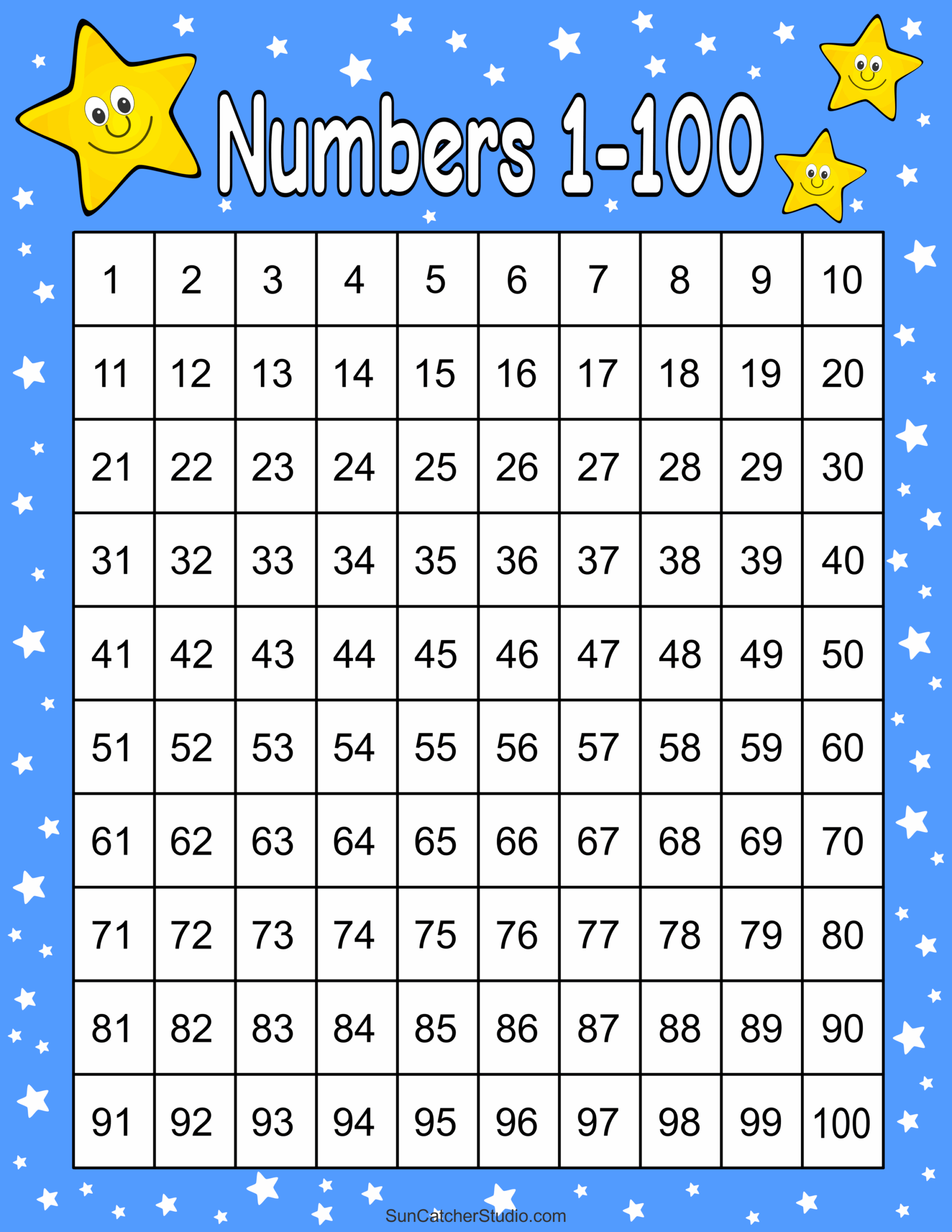 Free Printable Hundreds Charts Numbers 1 To 100 Free Printables Monograms Design Tools Patterns U0026 DIY Projects