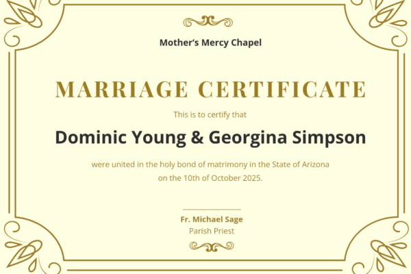 Free Printable Marriage Certificate Templates To Customize Online