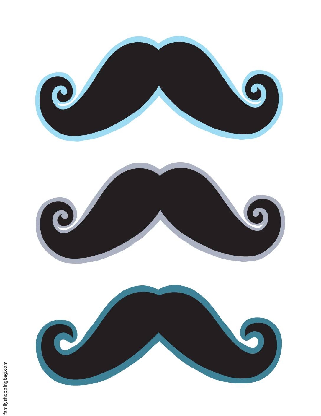 Mustache Printable Free