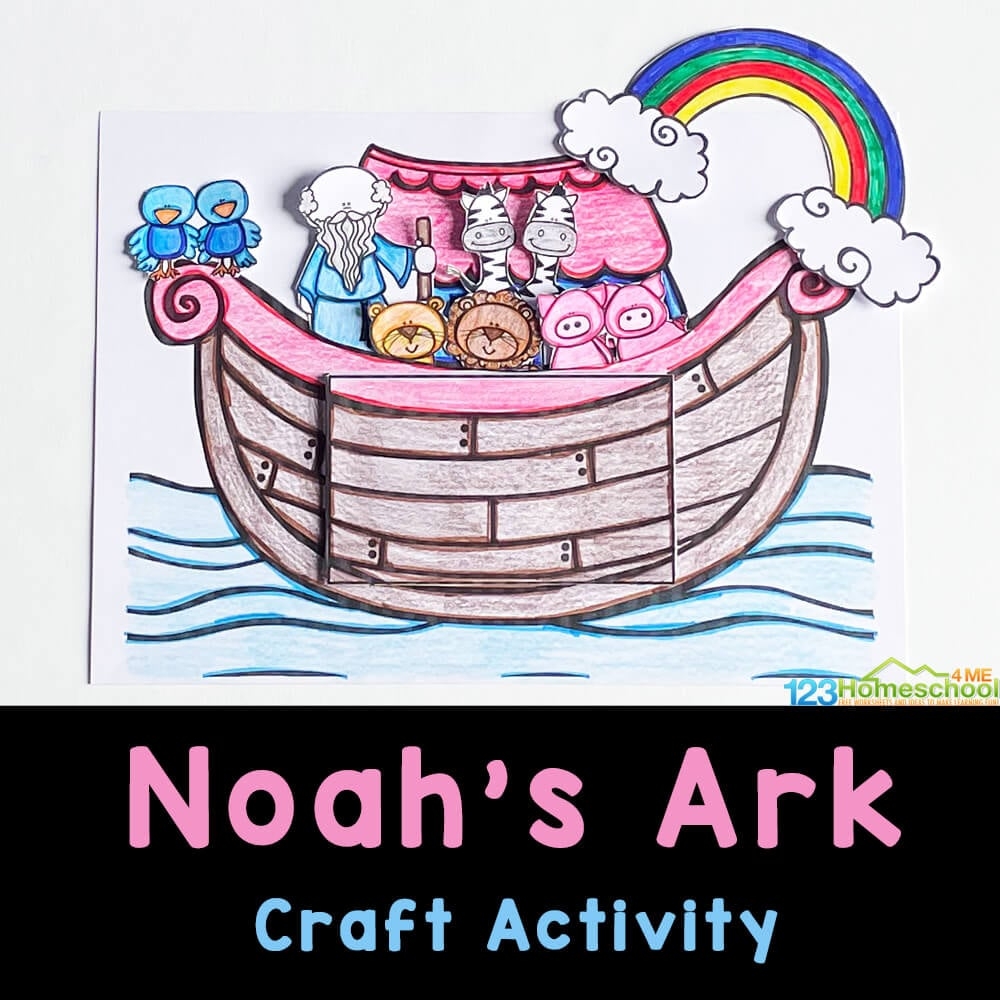 FREE Printable Noah s Ark Craft For Kids