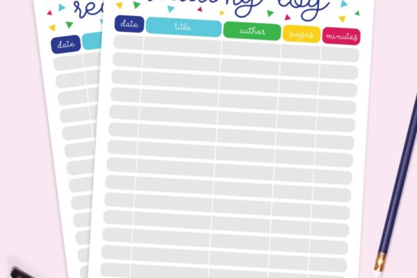 Free Printable Reading Log Pineapple Paper Co