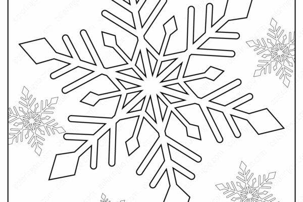 Free Printable Snowflake Coloring Pages