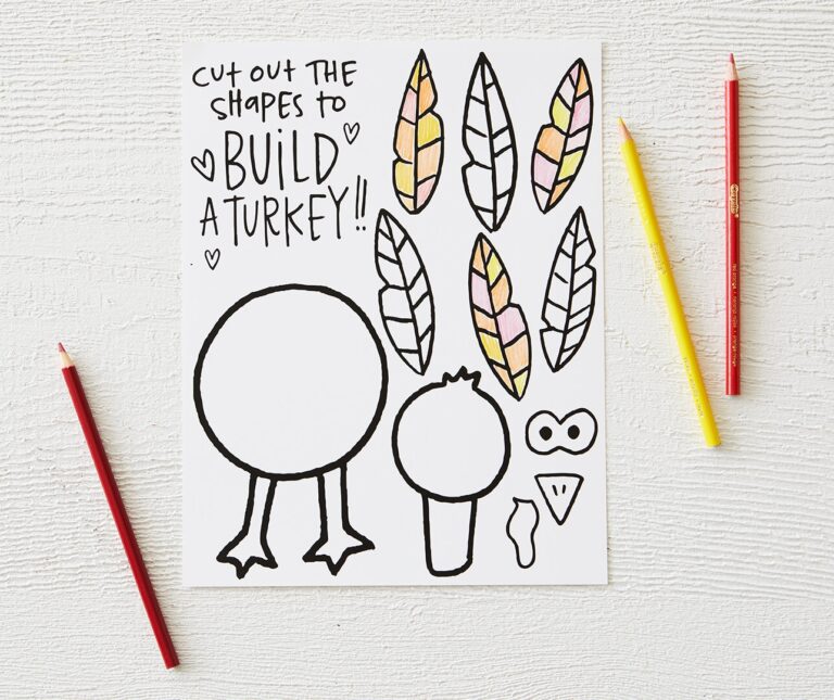 Free Printable Thanksgiving Coloring Pages XO LP