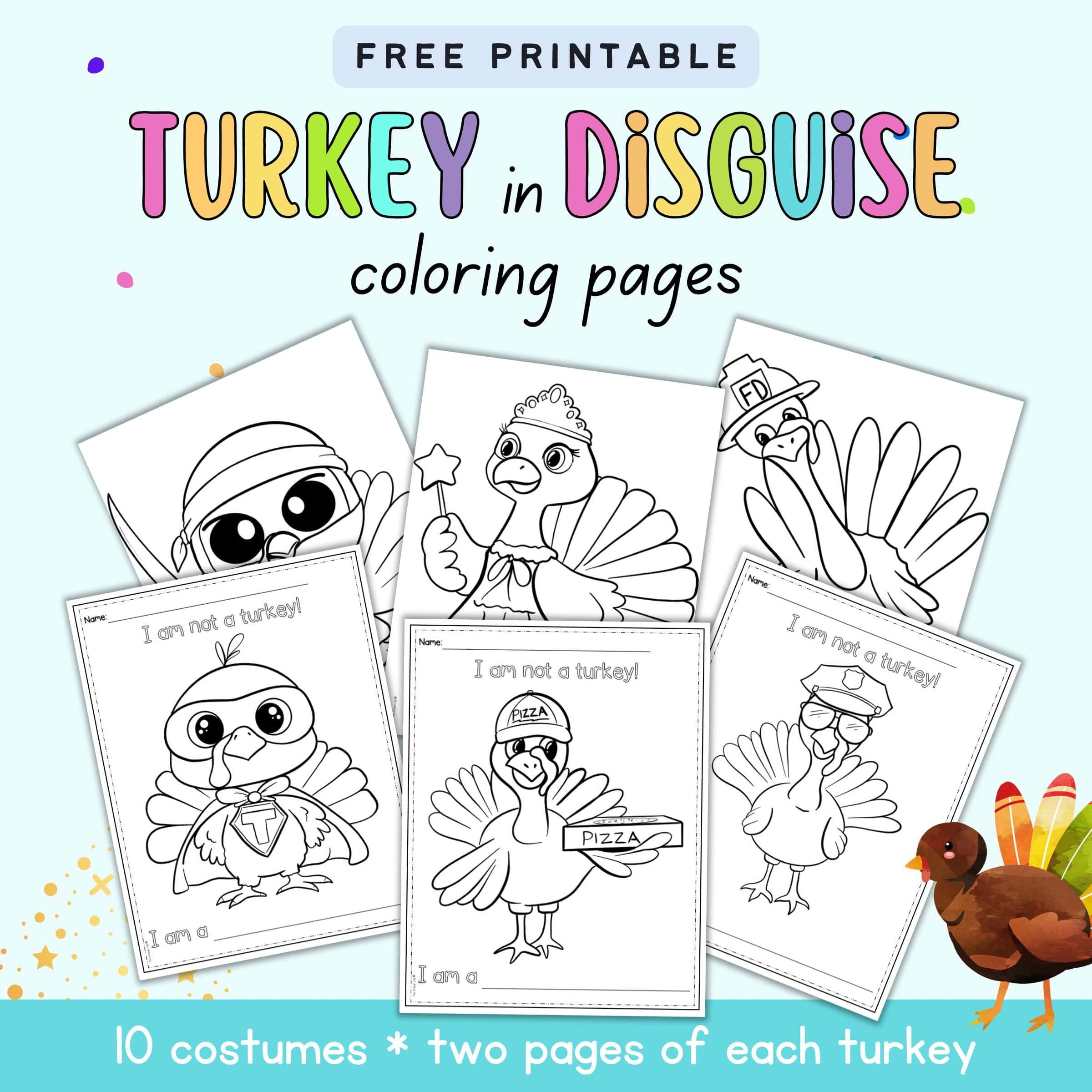 Free Printable Turkey Disguise Printable
