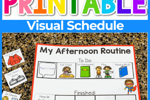 Free Printable Visual Schedule For Kids