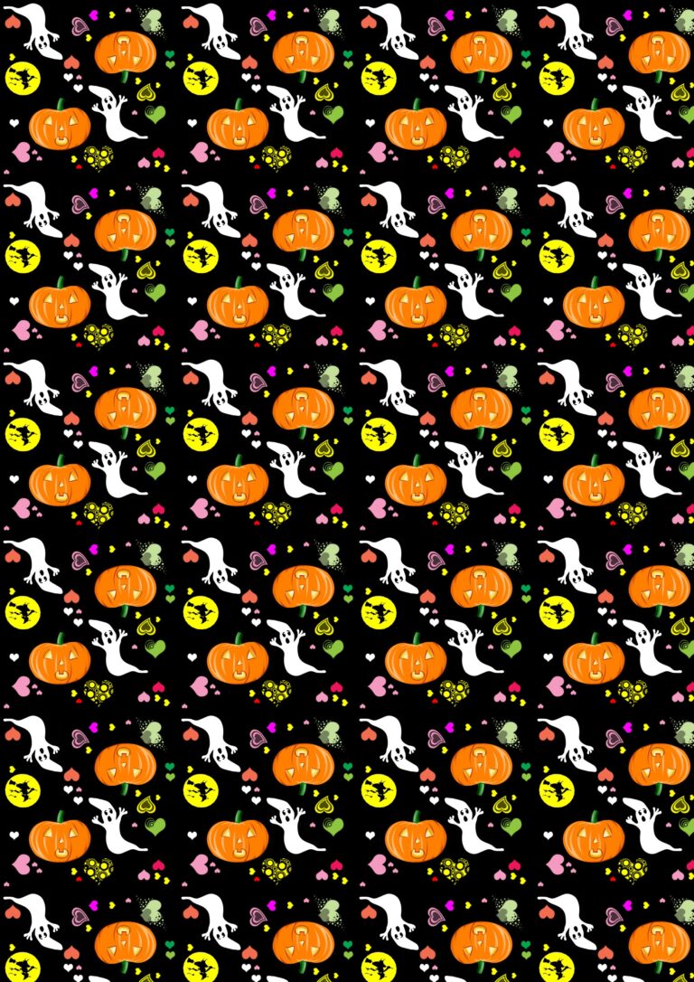 Free Scrapbook Paper Halloween Hearts Large Rooftop Post 