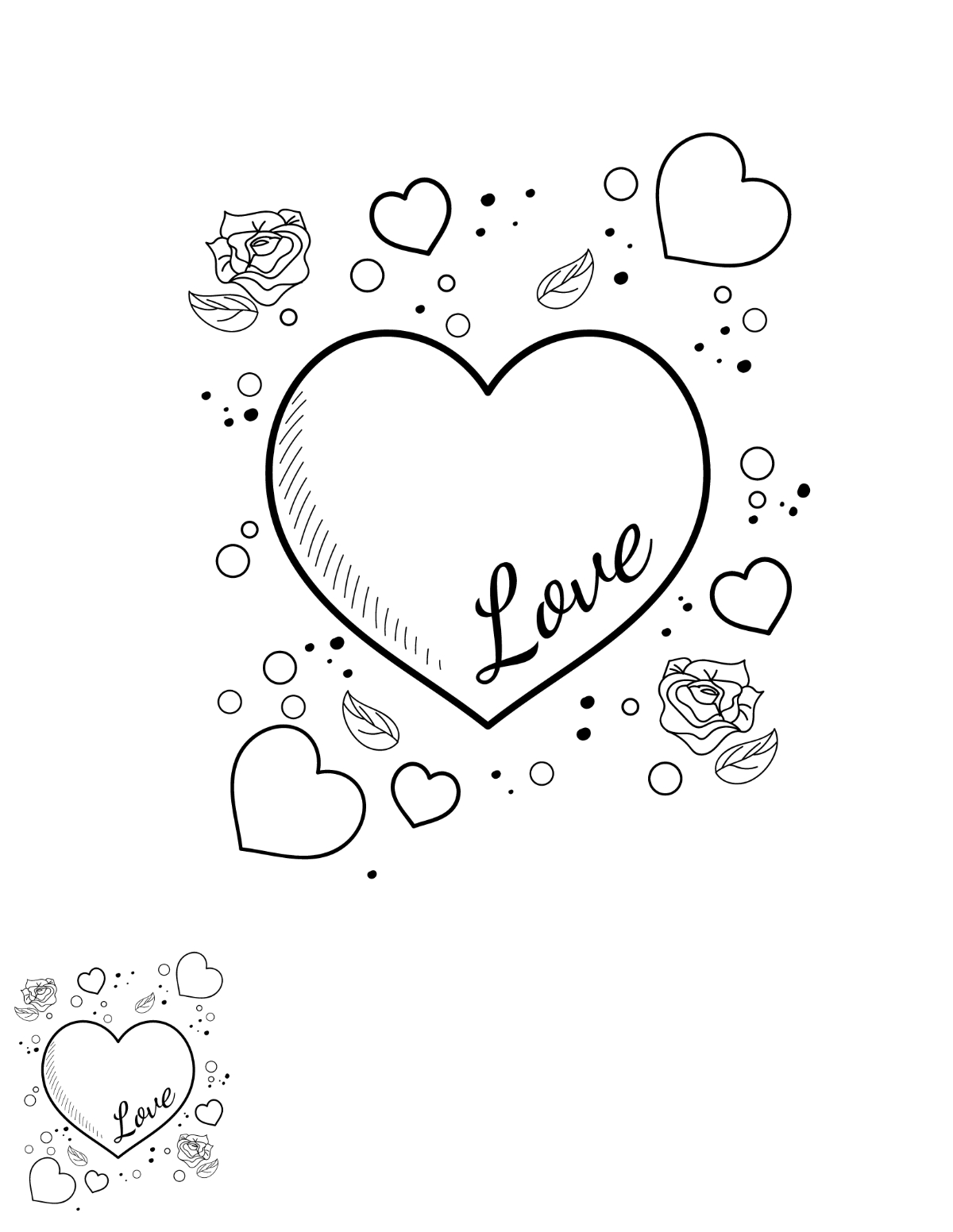 Free Printable Coloring Pages Valentine Heart