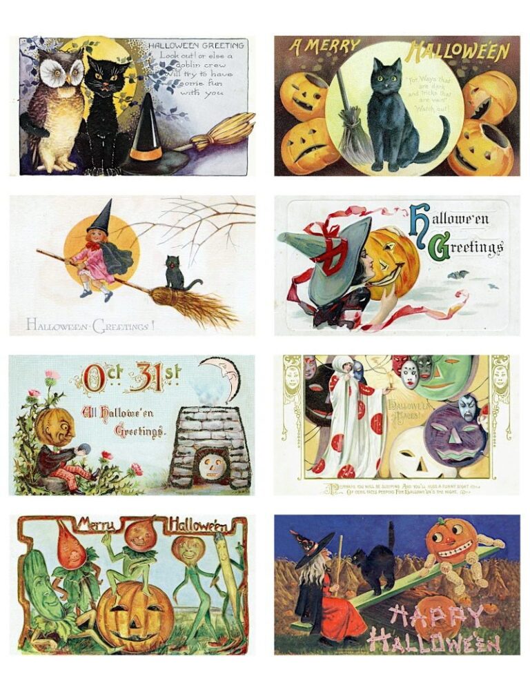 Free Vintage Halloween Printables The Art Scavenger