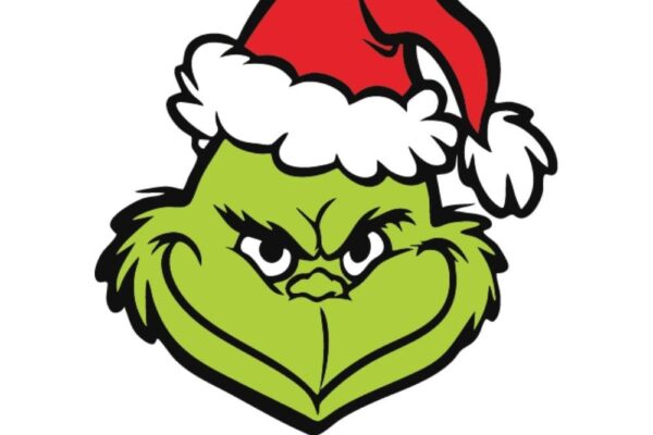 Grinch Face SVG For Cricut Christmas Clip Art Png Dxf Pdf