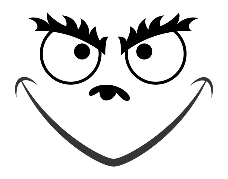 Grinch Face Template Free Printable