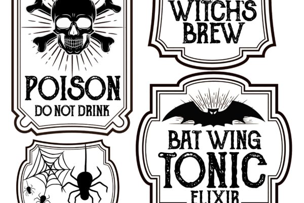 Halloween Bottle Labels Free Printables Potions Labels