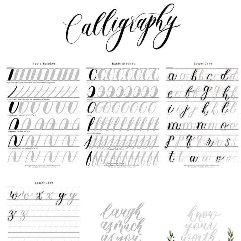 Hand Lettering Practice Worksheets New Arrivals