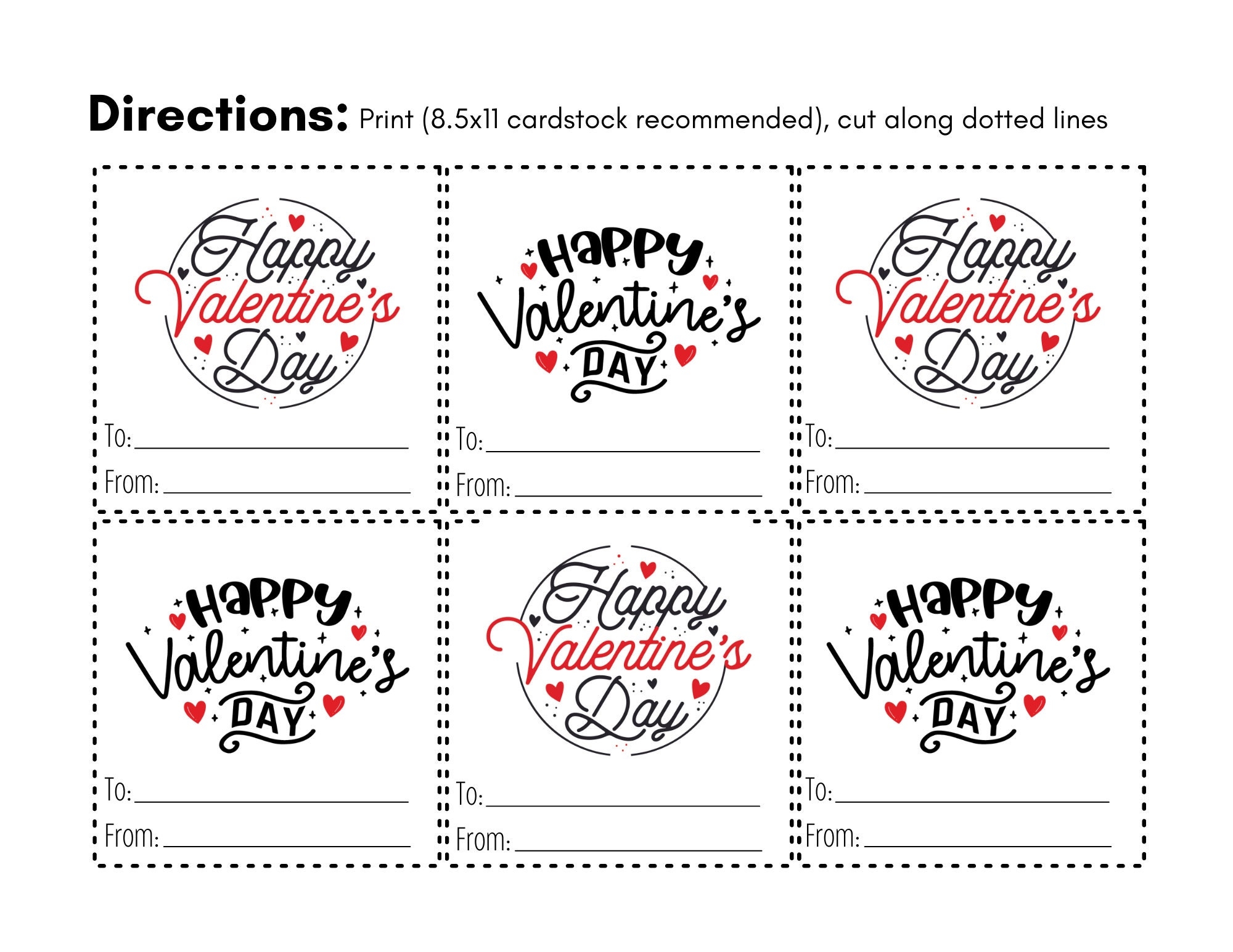 Printable Valentines Day Cards Free