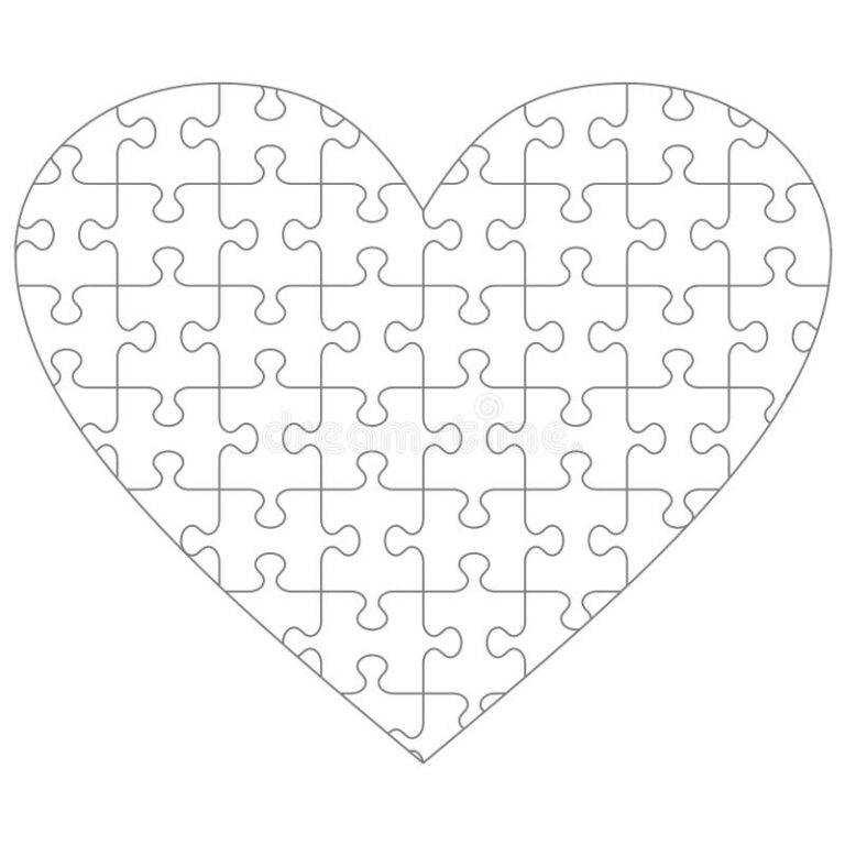 Heart Puzzle Template Stock Illustrations 5 948 Heart Puzzle Template Stock Illustrations Vectors U0026 Clipart Dreamstime