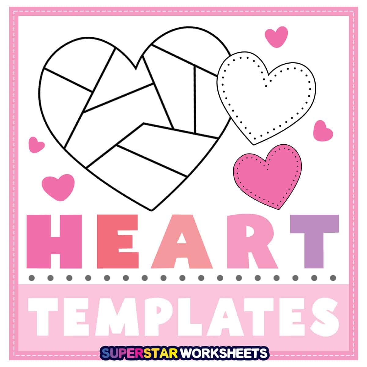 Free Printable Heart Puzzle Template