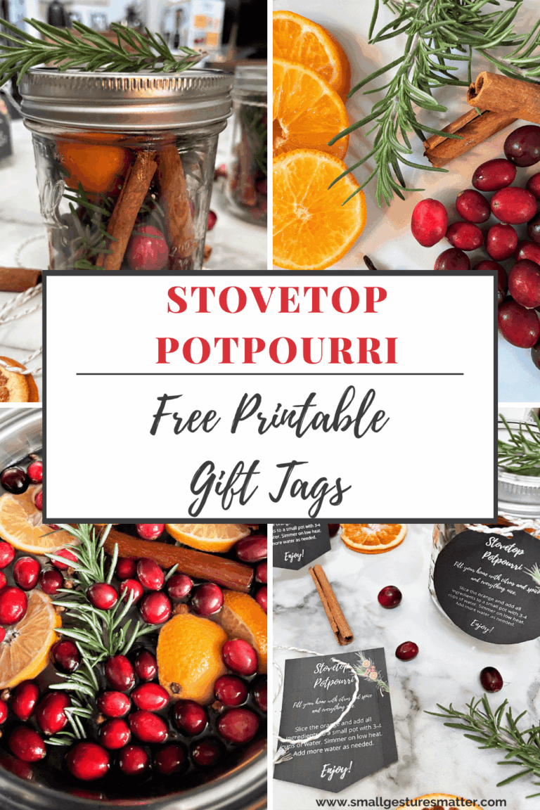 Holiday Stovetop Potpourri With Free Gift Tags Small Gestures Matter