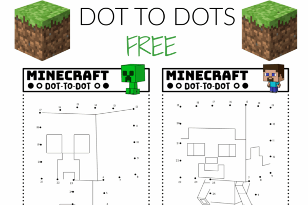 How To Draw Minecraft For Kids free Printable The Activity Mom