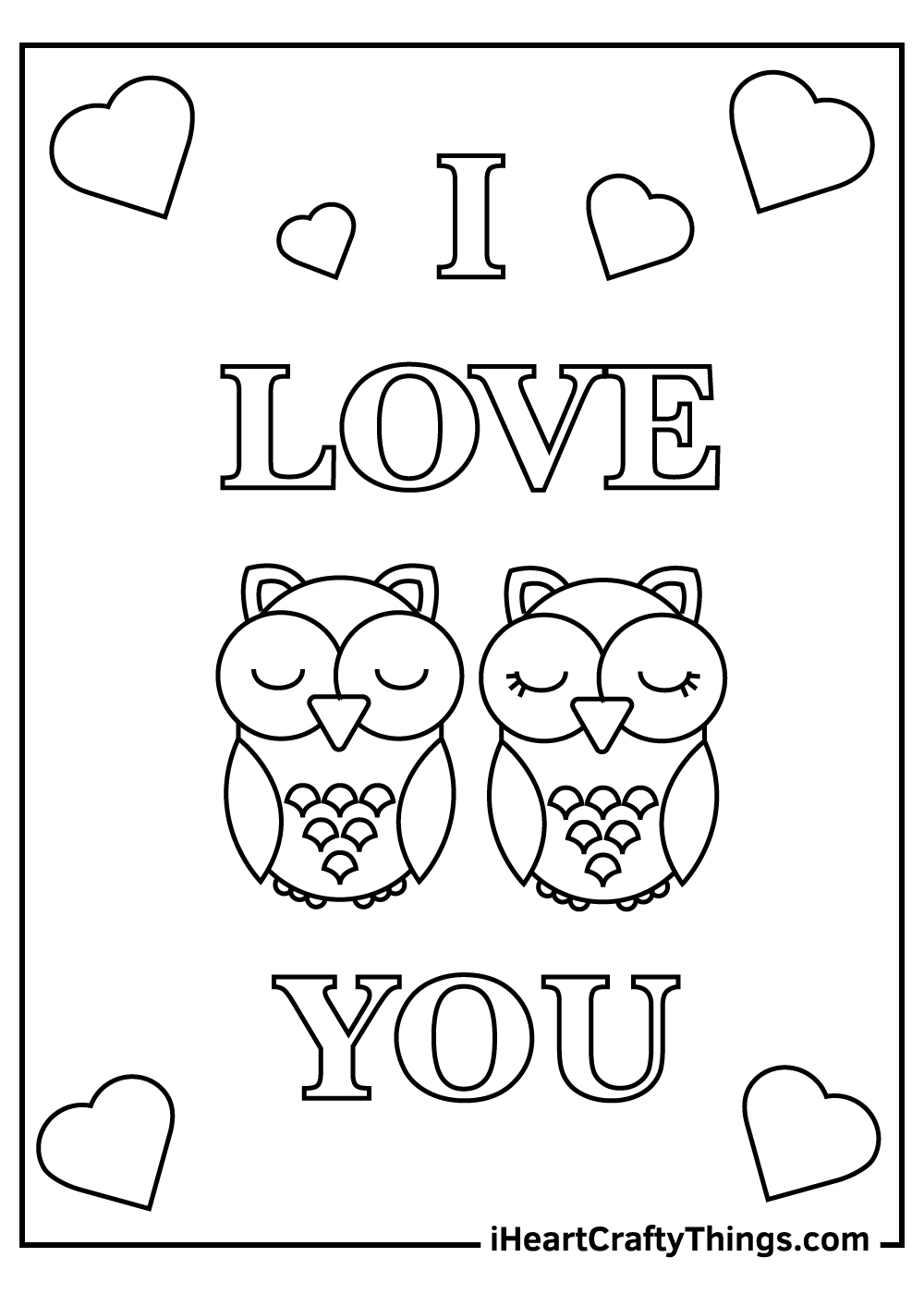 I Love You Coloring Pages 100 Free Printables Worksheets Library