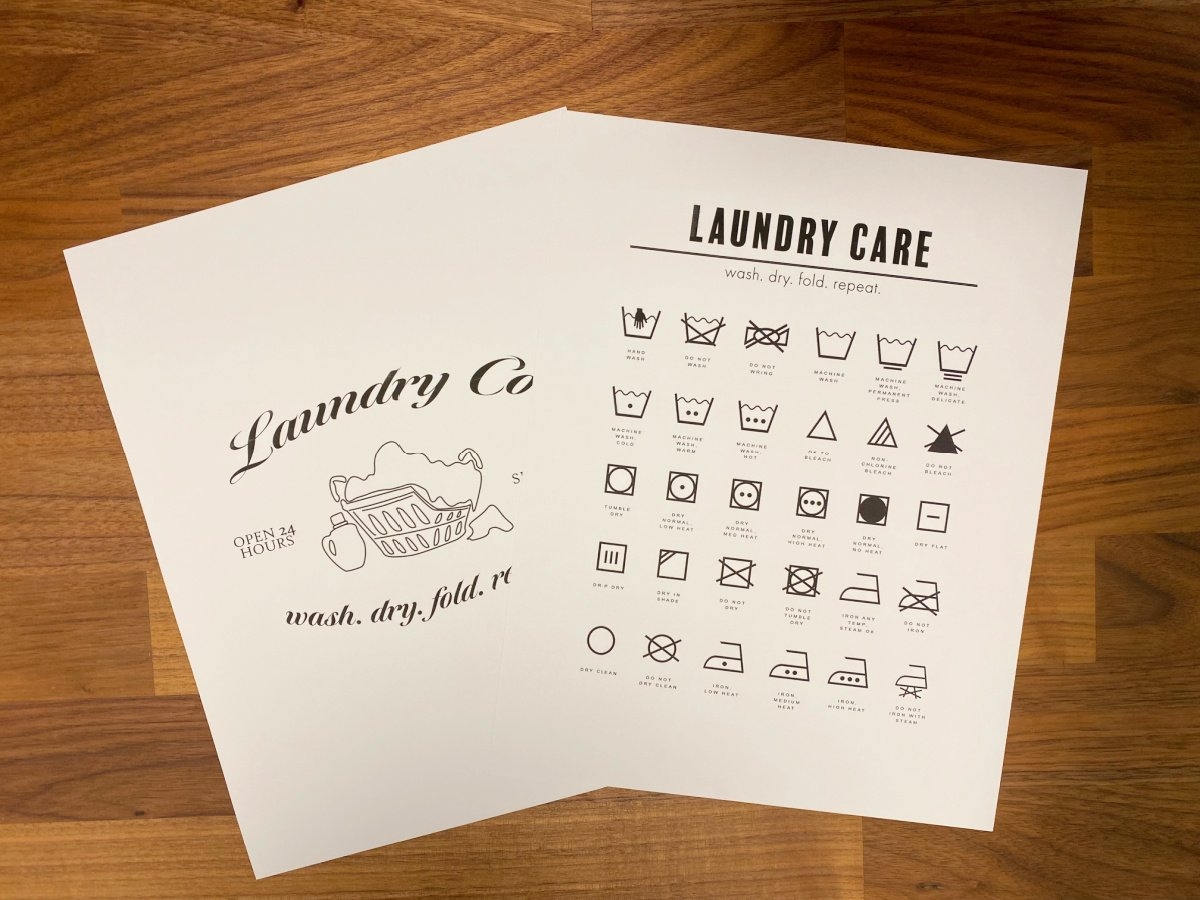 Laundry Symbols Printable Sew Woodsy