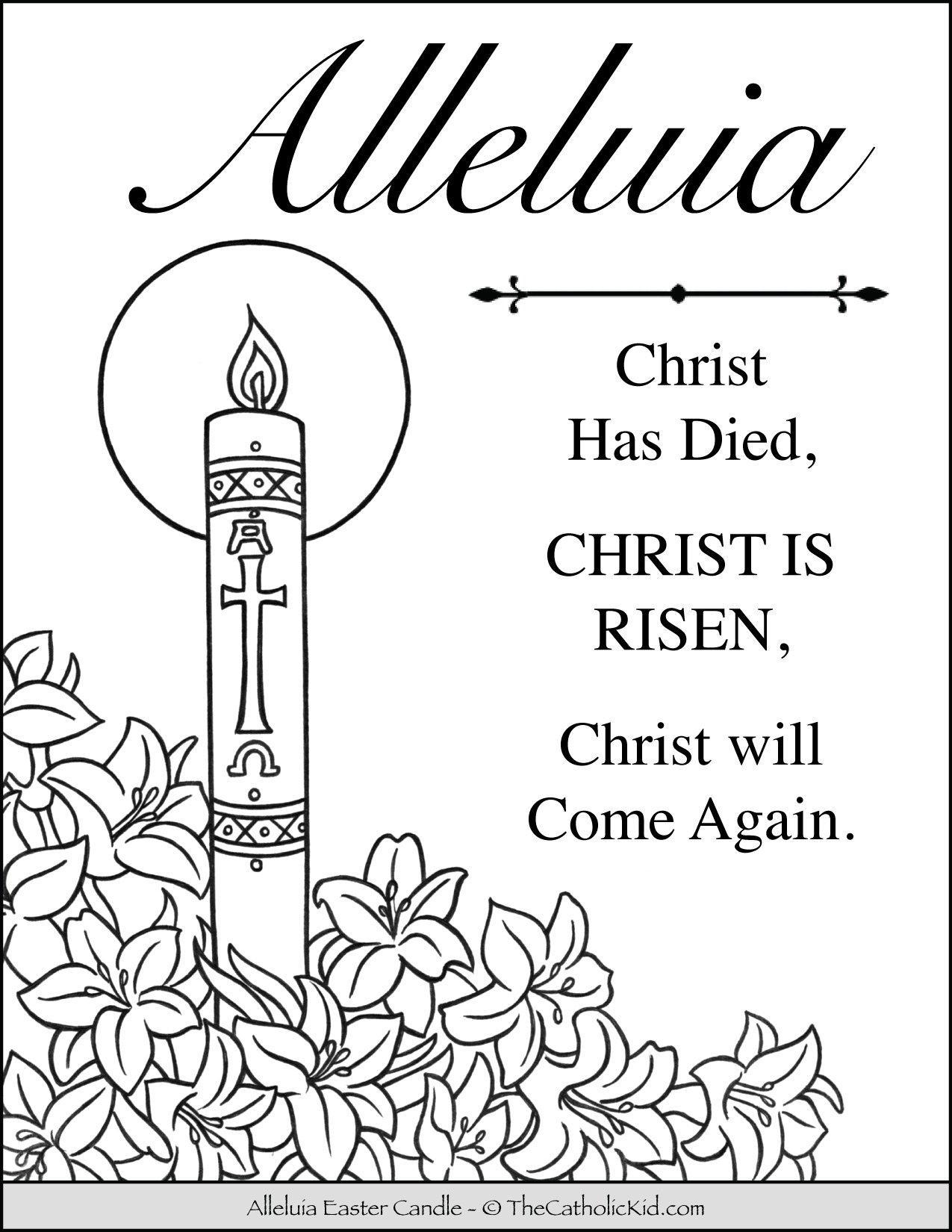 Free Printable Catholic Easter Coloring Pages