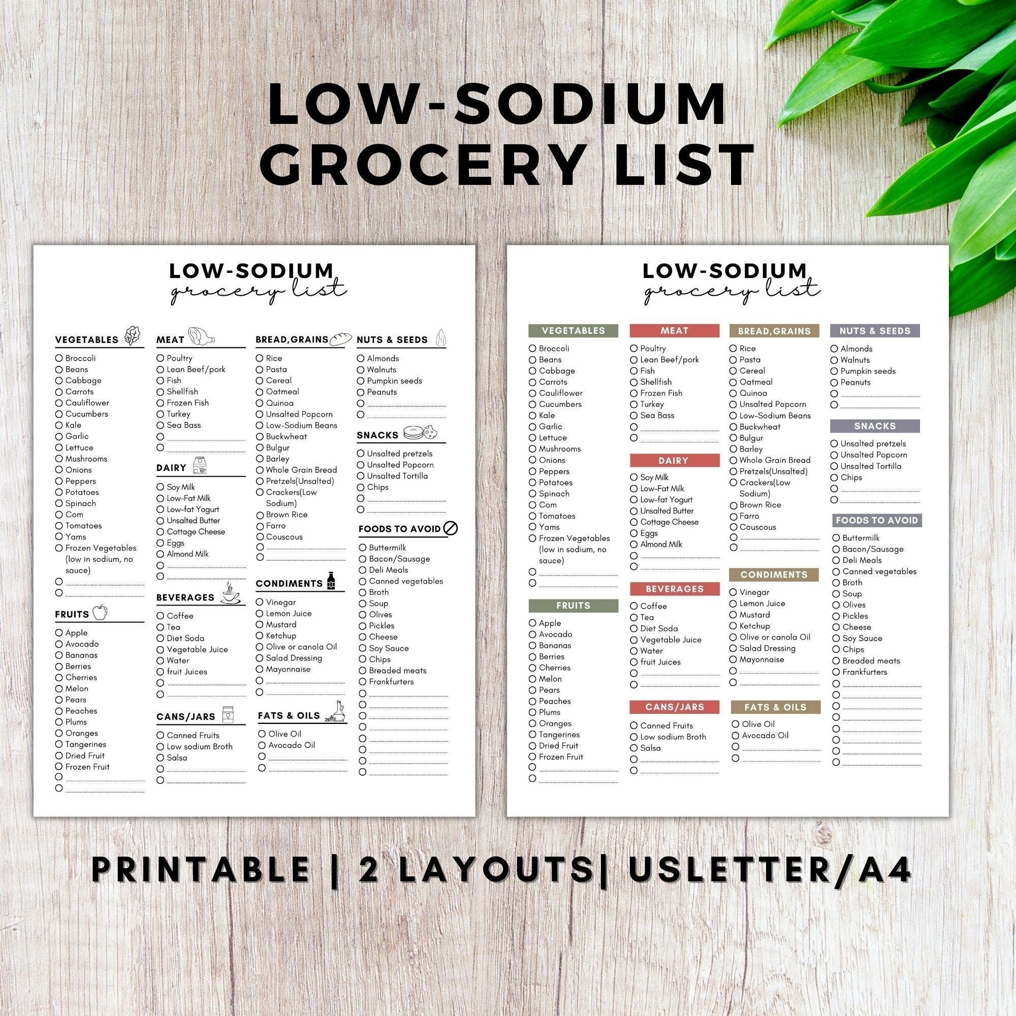 Low Geguckt Sodium Food List Low Sodium Diet