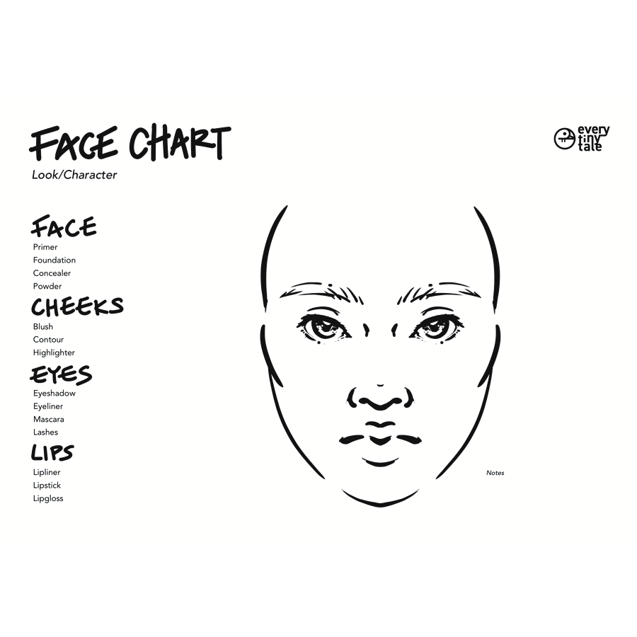 Printable Face Chart