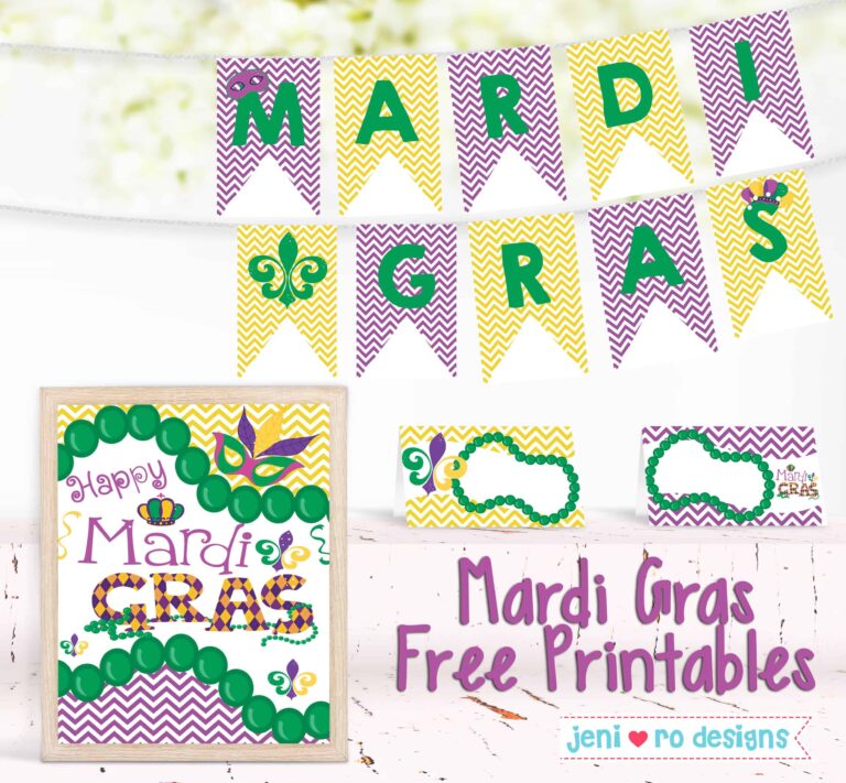 Mardi Gras Printables In The Free Printable Library