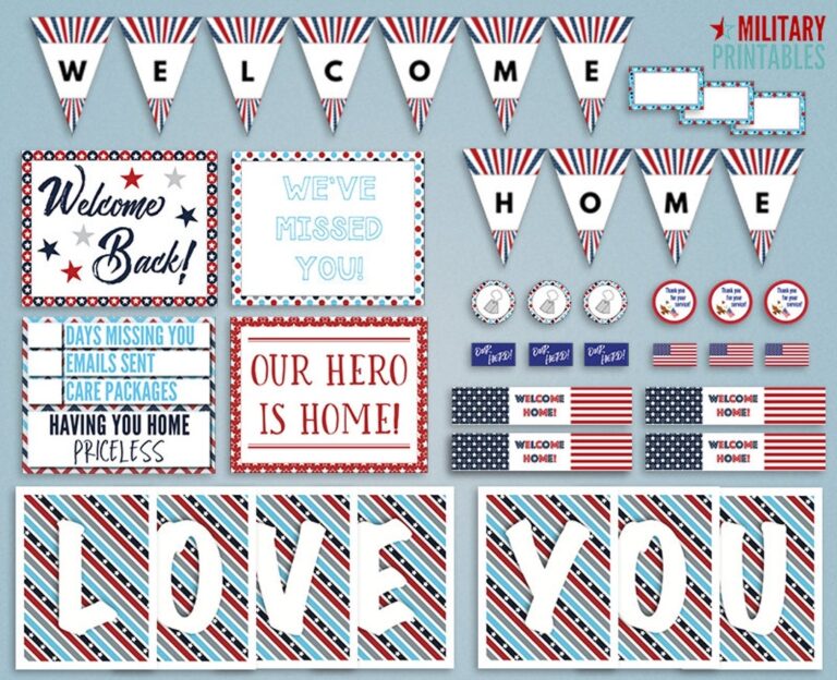 Military Homecoming Printable Welcome Home Military Deployment Homecoming Sign Welcome Home Banner Printable Military Deployment Sign Etsy