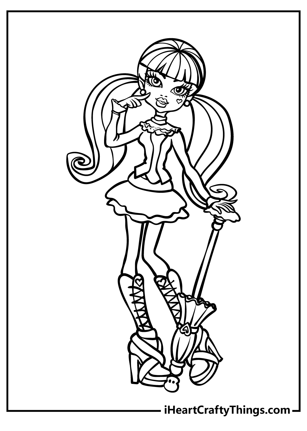 Monster High Coloring Pages 100 Free Printables 