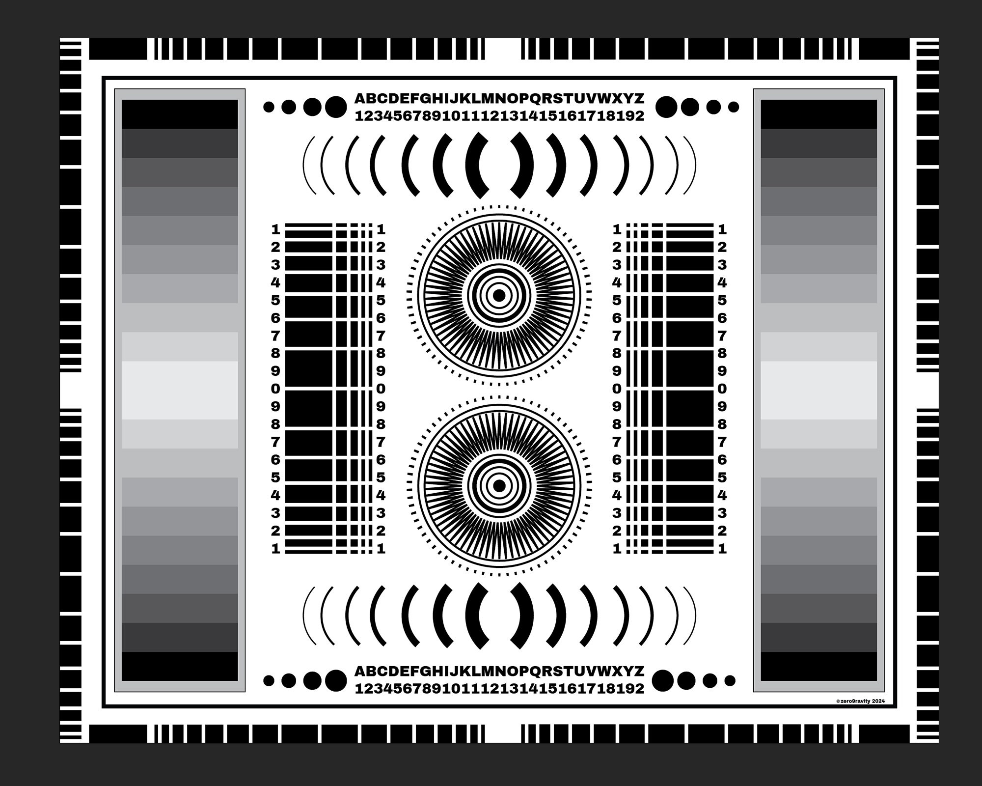 Photographers Focus Chart Digital Print Instant Digital Download 