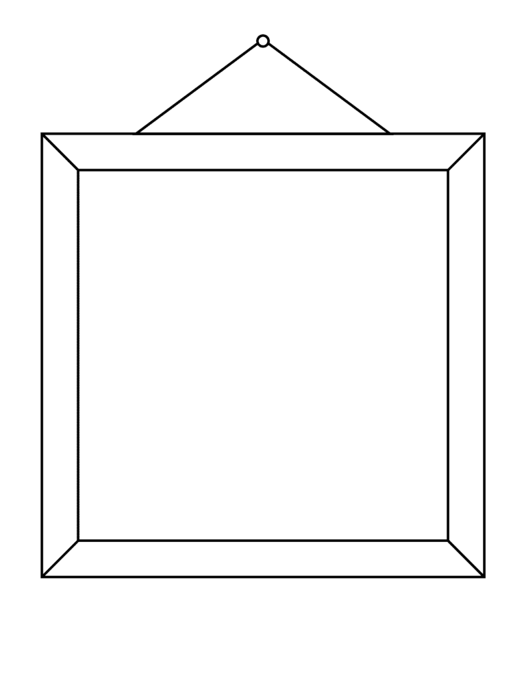 Picture Frame FREE Printable Template Planerium