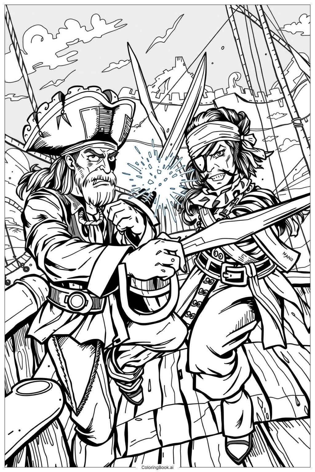 Free Printable Pirate Coloring Pages
