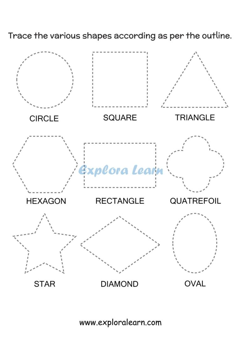 Playful Shapes And Colors Worksheets For Preschool And Kindergarten Kids