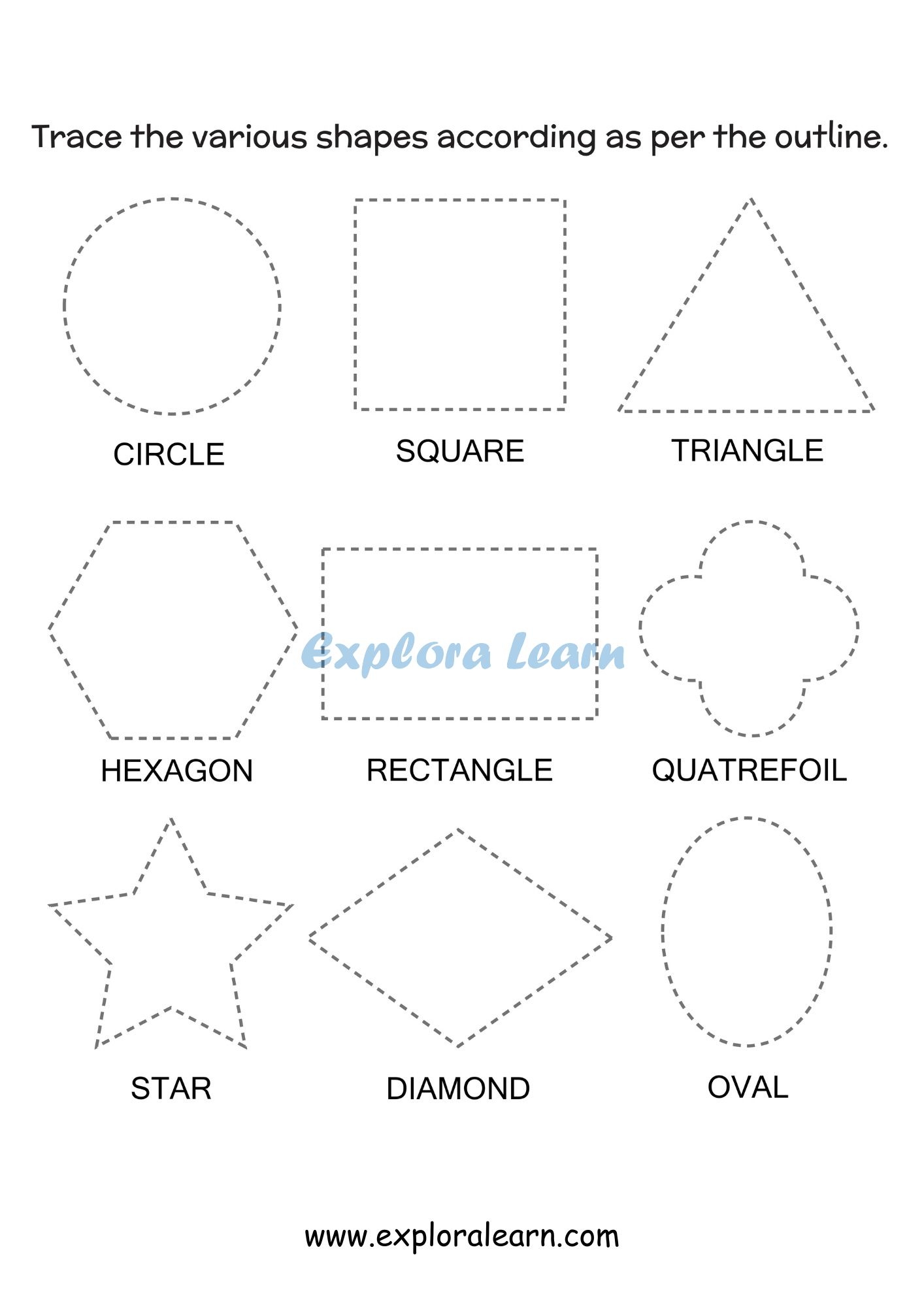 Playful Shapes And Colors Worksheets For Preschool And Kindergarten Kids