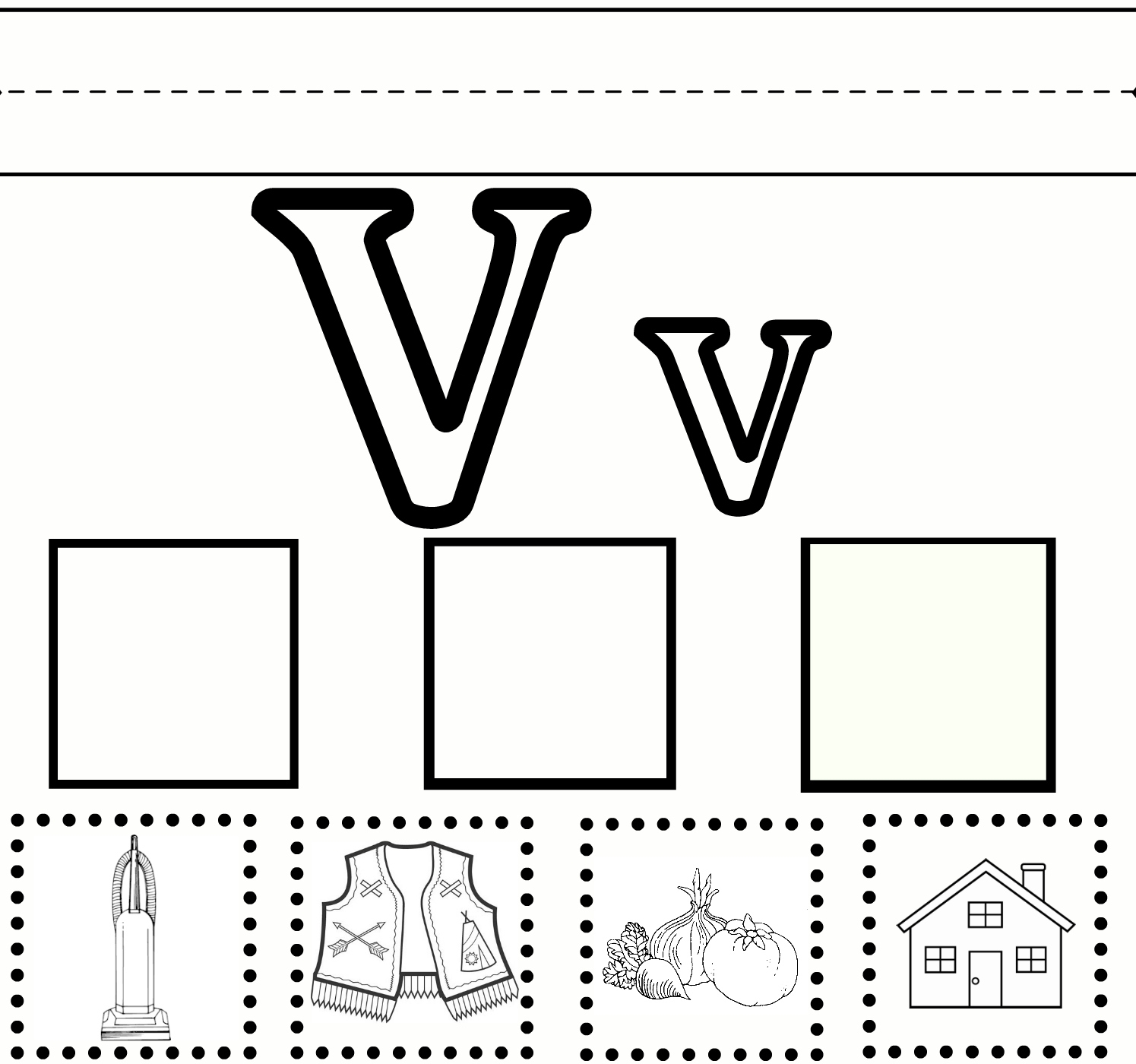 Preschool Learning Letter V Worksheet free Printable Sweet Benannau0026Sam