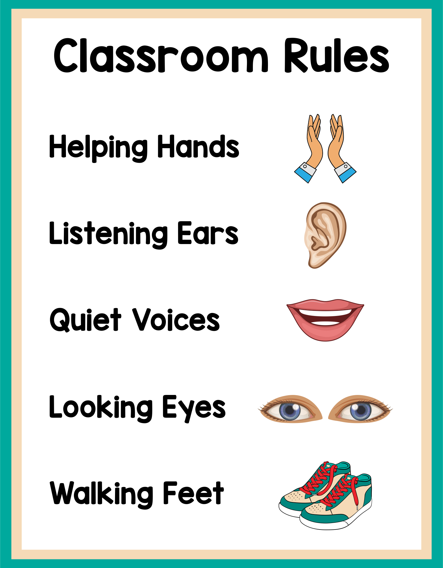 Preschool Rules 10 Free PDF Printables Printablee