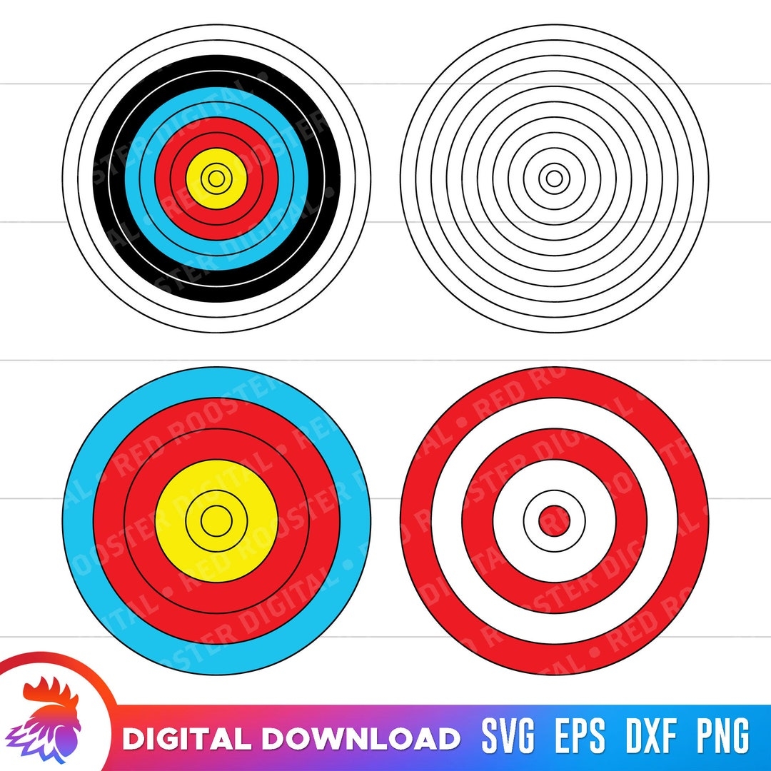 Printable Archery Target Archery Target SVG Archery Target Cut 